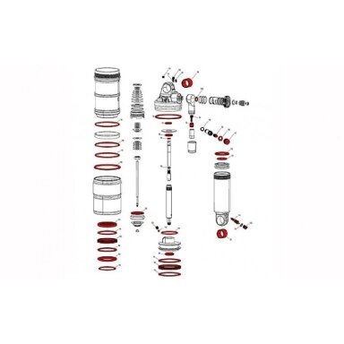 AMORTIZATORIAUS REMONTO KOMPLEKTAS ROCKSHOX FULL AMORTIZATORIAUS REMONTO KOMPLEKTAS ROCKSHOX FULL