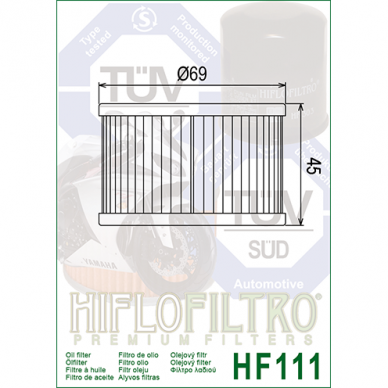 Tepalo filtras HF111 1