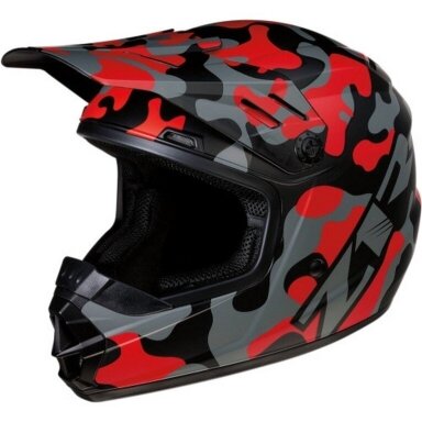 Z1R vaikiškas Rise Camo krosinis šalmas