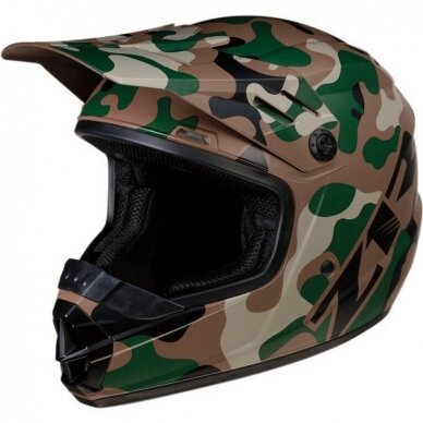 Z1R vaikiškas Rise Camo krosinis šalmas