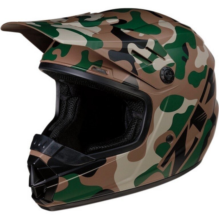 Z1R vaikiškas Rise Camo krosinis šalmas